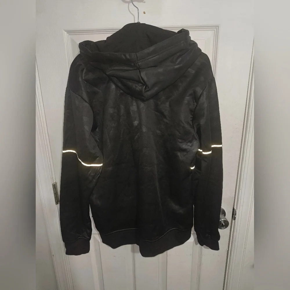 Black Reflective Men's Sweater